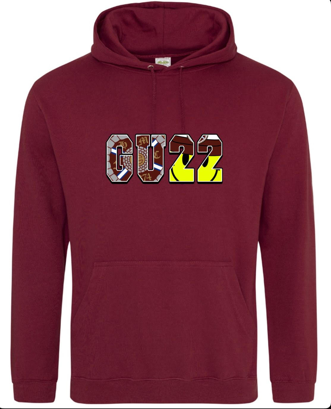 Kids Maroon GU22 Hoodie