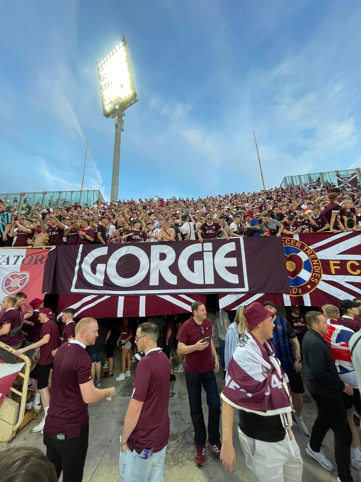 Load video: Hearts fans in Florence
