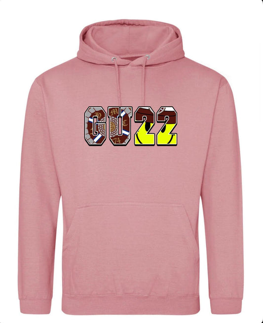 Pink GU22 Logo Hoodie